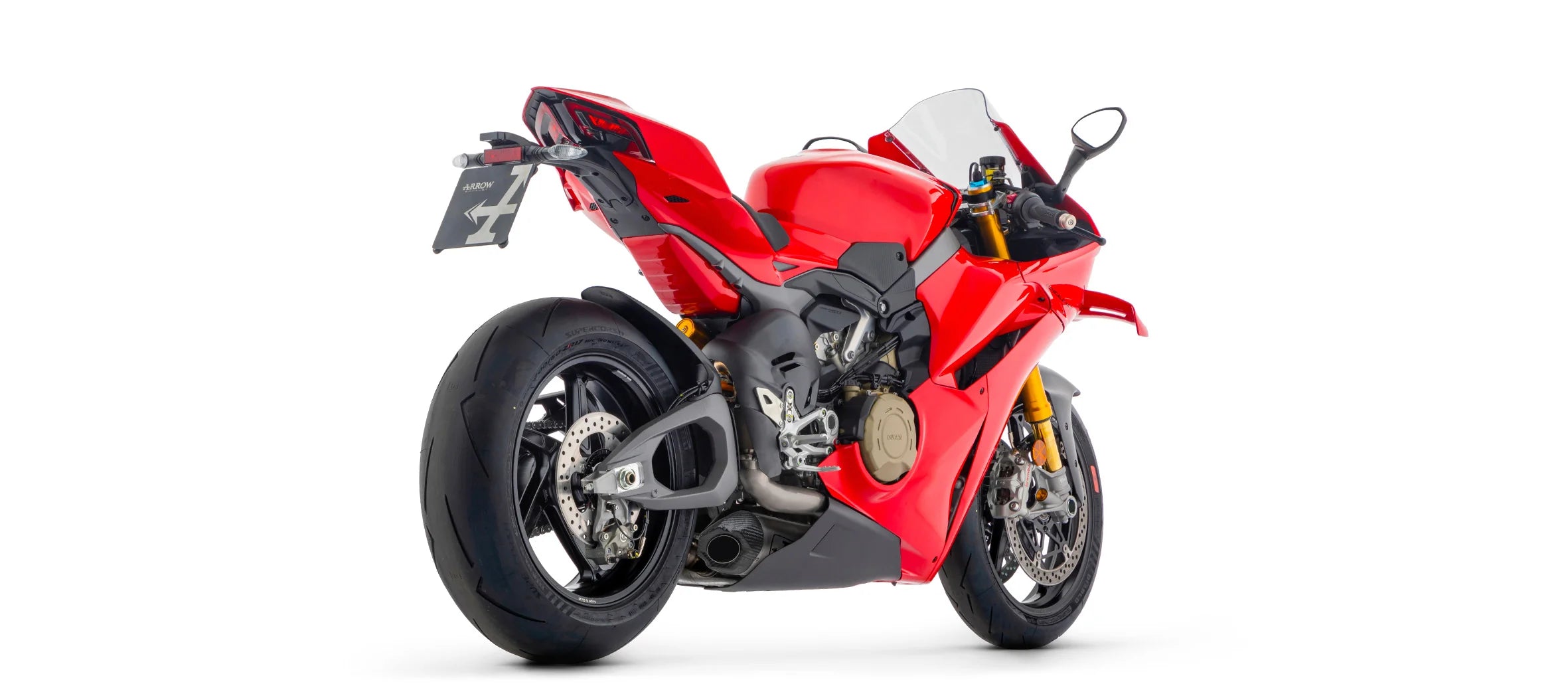 Arrow Ducati Panigale V4 2025 – Titanium Works silencer with titanium link pipes | Femon Parts