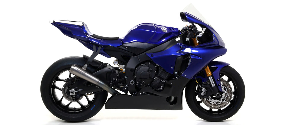 Arrow Yamaha YZF R1 2020-2024 – Half system racing - Race-Tech titanium silencer + titanium link pipe ø60mm. | Femon Parts