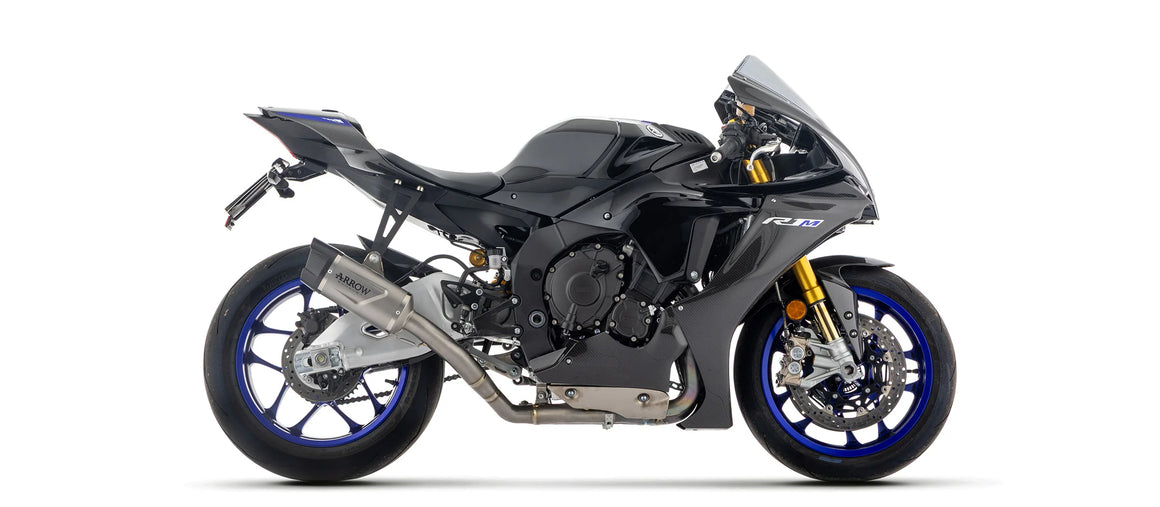 Arrow Yamaha YZF R1 2025 – Half system racing - Indy Race EVO titanium silencer + titanium link pipe ø60mm. | Femon Parts