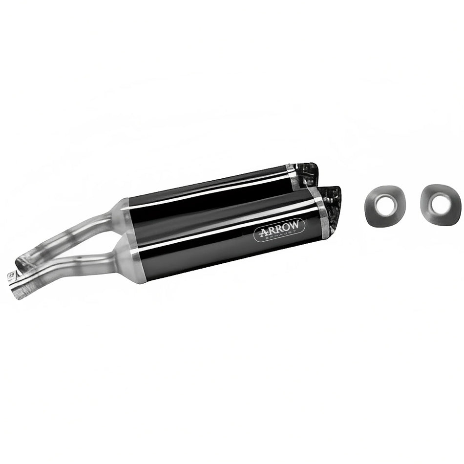 Arrow Yamaha YZF R1 2007-2008 – Aluminium Thunder silencers (right and left) with carby end cap | Femon Parts