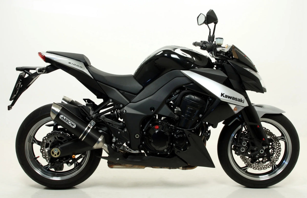 Arrow einddemper aluminium Kawasaki Z 1000 2010-2013 Thunder goedgekeurd