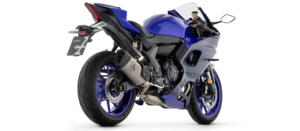 Arrow Yamaha YZF R7 2021-2024 – Pista Titanium full system with carby end cap | Femon Parts