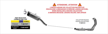 Arrow Yamaha YZF R9 2025 – Indy Race EVO Titanium silencer with carby end cap | Femon Parts