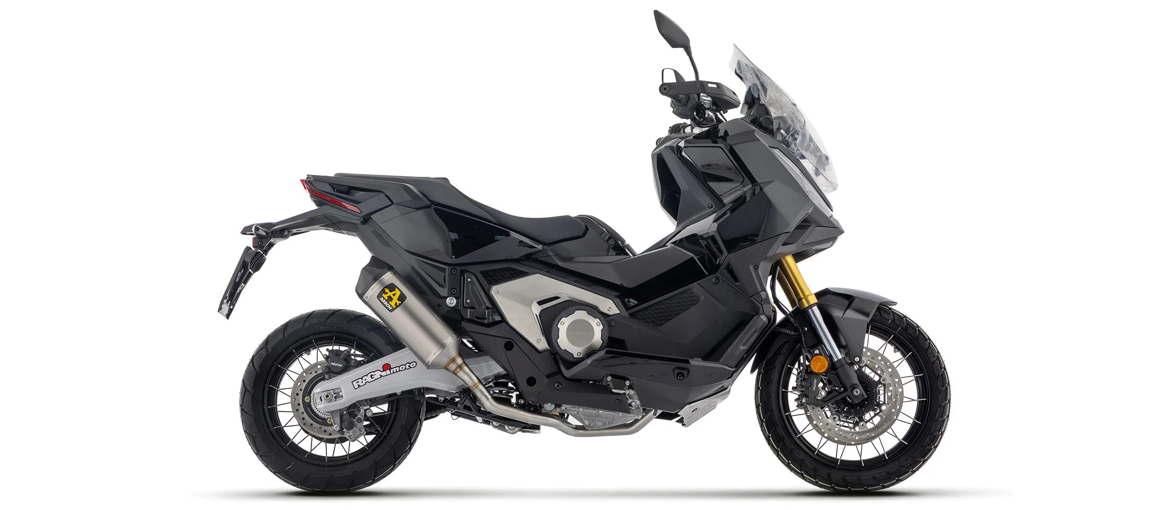 Arrow Honda X-ADV 750 2025 – Race-Tech titanium silencer with carby end cap - short version | Femon Parts