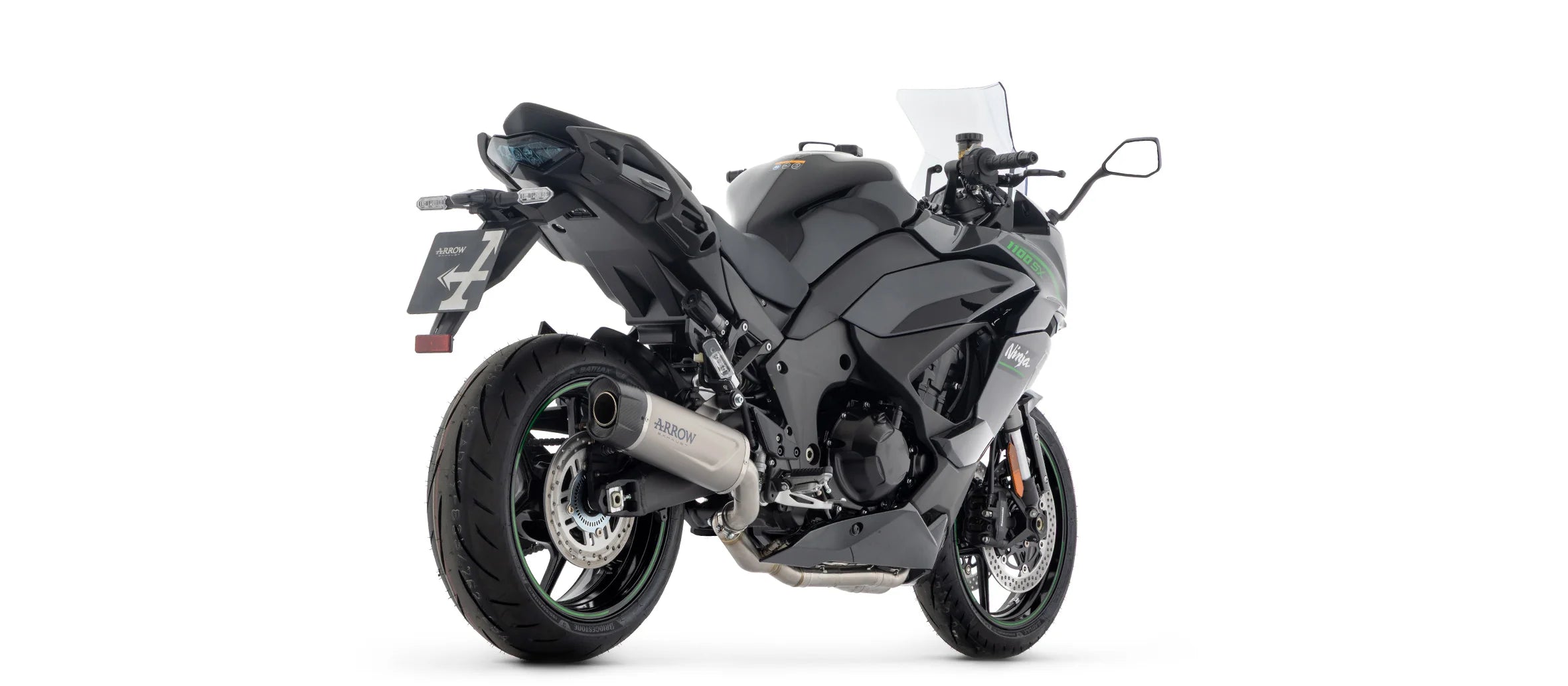 Arrow Kawasaki NINJA 1100 SX 2025 – Indy Race EVO Titanium silencer with carby end cap | Femon Parts