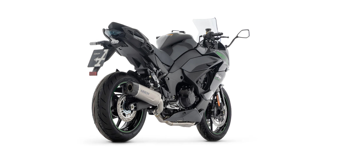 Arrow Kawasaki NINJA 1100 SX 2025 – Indy Race EVO Titanium silencer with carby end cap | Femon Parts