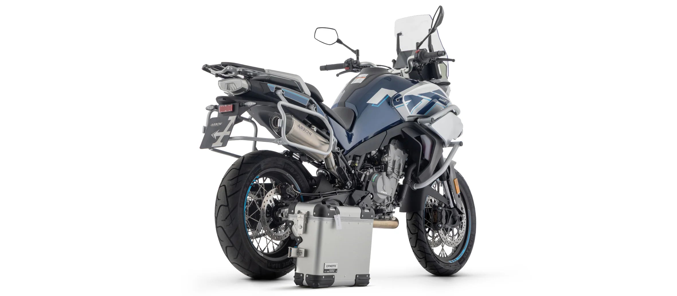 Arrow CF Moto 800 MT 2025 – Race-Tech Titanium silencer with carby end cap | Femon Parts