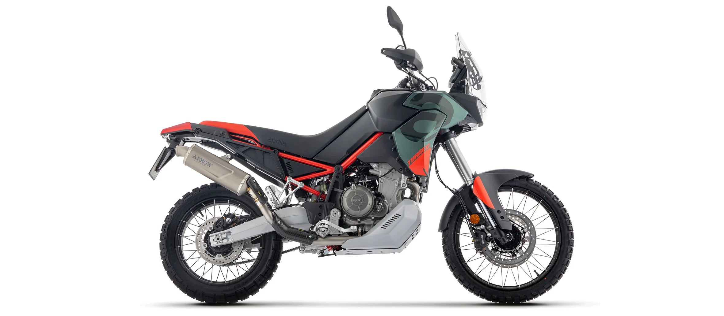 Arrow Aprilia TUAREG 660 2025 – Indy Race EVO Titanium silencer with steel end cap | Femon Parts