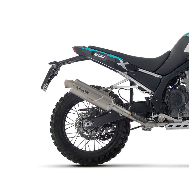 Kove | 800X Pro / 800X Rally | 2025 | Indy Race EVO Titan-Schalldämpfer mit Stahl-Endkappe