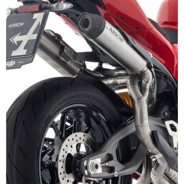 Arrow Ducati Panigale V2 / V2S 2025 – Round-Sil titanium racing silencers (right & left) with carby end cap | Femon Parts