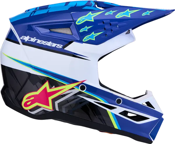 Alpinestars Helm Jeugd SM3 FALCON Blauw/Zwart/Roze