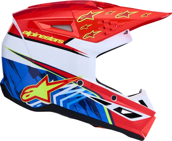 Alpinestars Helm SM3 FALCON Rood/Wit/Blauw