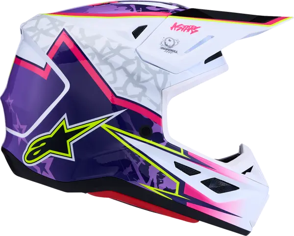 Alpinestars Helm SM7 BLASTER Paars/Roze/Wit