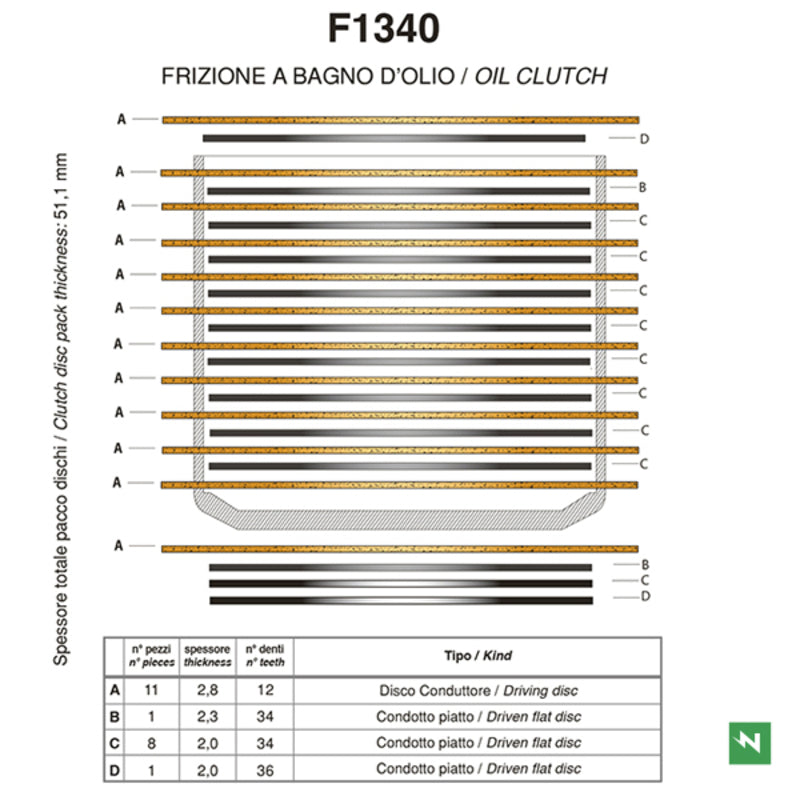 NEWFREN Performance Steel + Friction Clutch Plates Kit