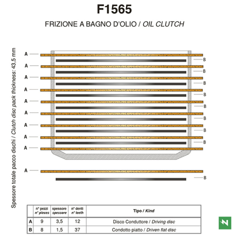 NEWFREN Standard Friction Clutch Plates Kit