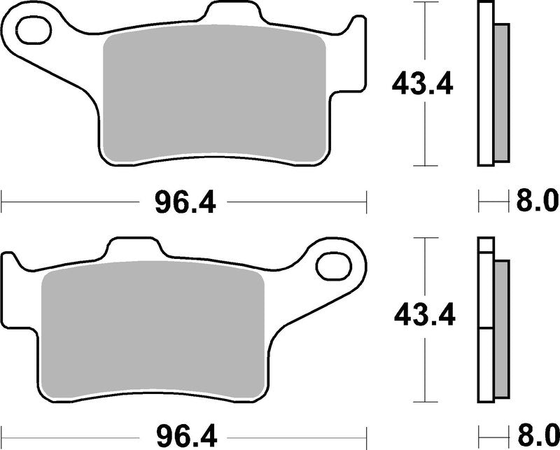 Brembo Street Sintered Metal Brake pads - 07GR88SA