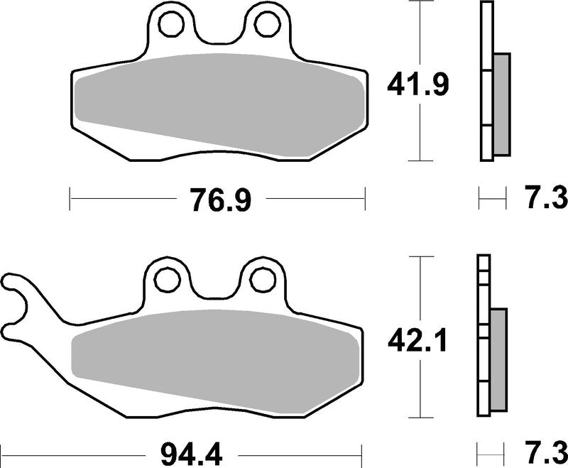 Brembo Scooter Sintered Metal Brake pads - 07012XS