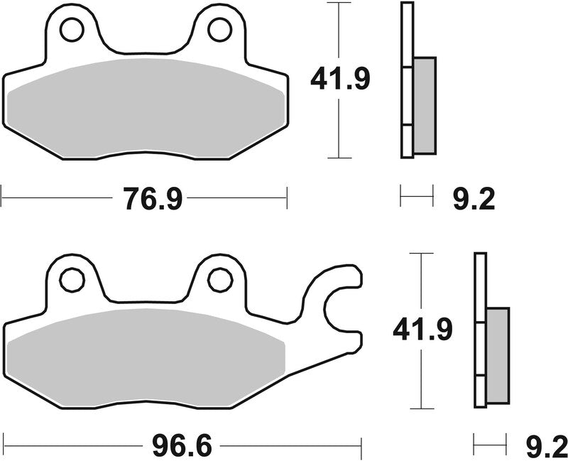 Brembo Scooter Sintered Metal Brake pads - 07033XS