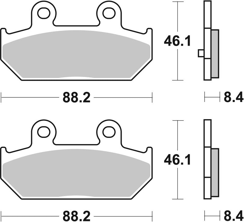 Brembo Scooter Sintered Metal Brake pads - 07058XS