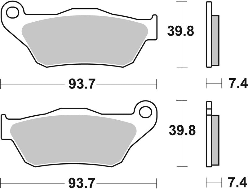 Brembo Scooter Sintered Metal Brake pads - 07065XS