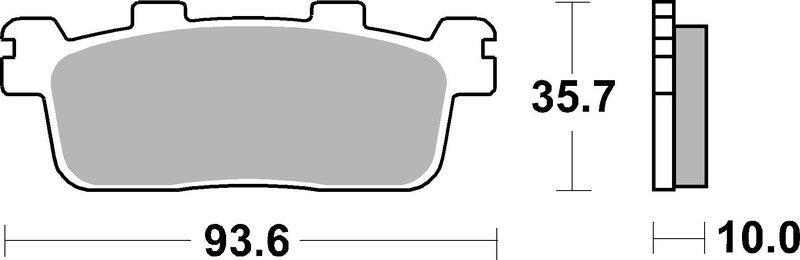 Brembo Scooter Sintered Metal Brake pads - 07069XS
