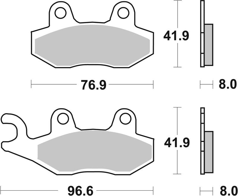 Brembo Scooter Sintered Metal Brake pads - 07076XS