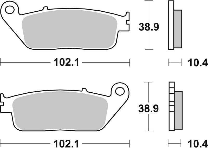 Brembo Scooter Sintered Metal Brake pads - 07096XS