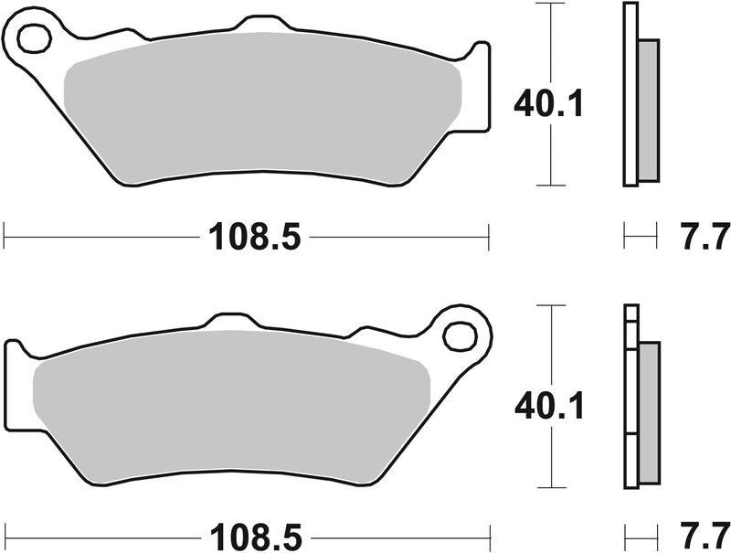 Brembo Street Sintered Metal Brake pads - 07BB03LA