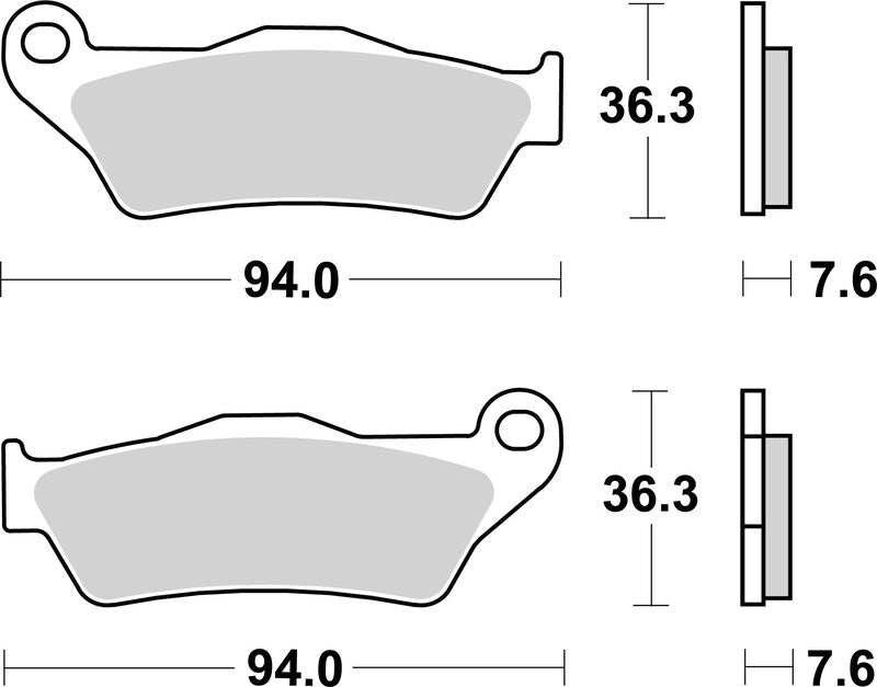 Brembo Off-Road Sintered Metal Brake pads - 07BB04SD