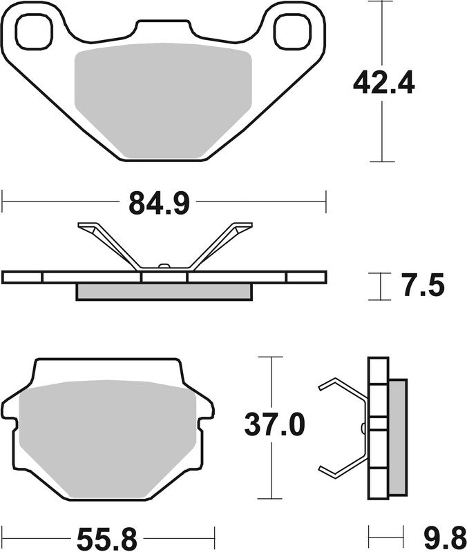 Brembo Street Carbon Ceramic Brake pads - 07BB0708