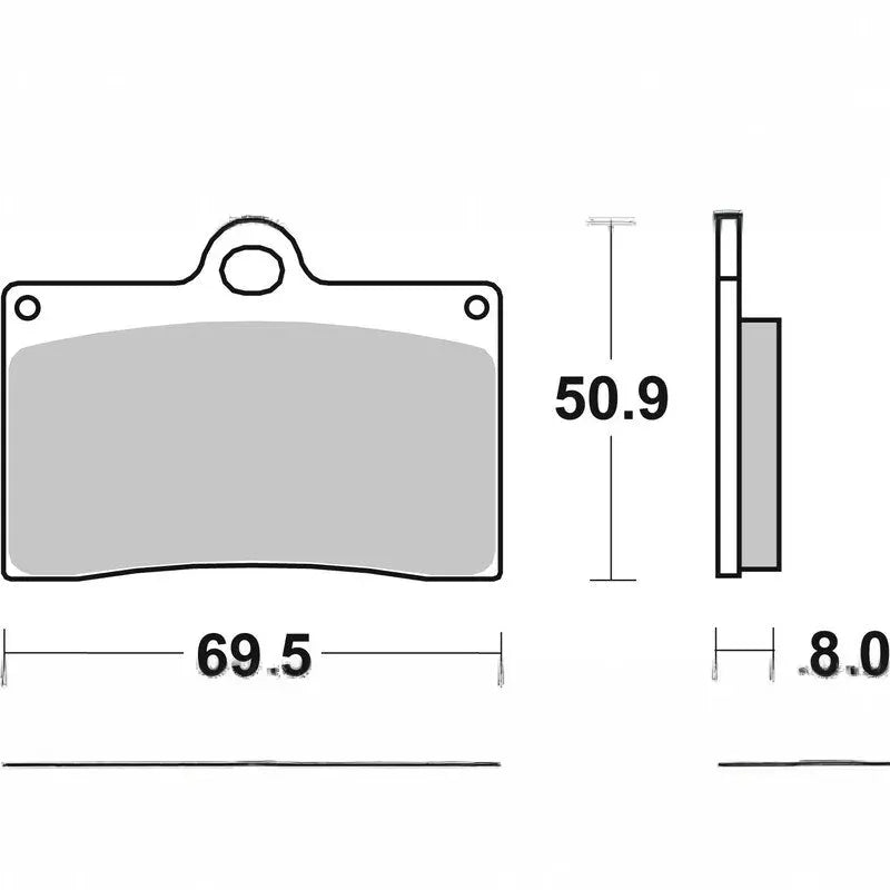 Brembo Competition Carbon Ceramic Brake pads - 07BB15RC