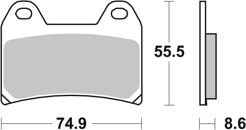 Brembo Competition Carbon Ceramic Brake Pads - 07BB19RC