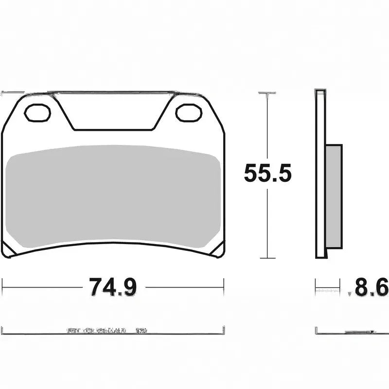 Brembo Competition Carbon Ceramic Brake pads - 07BB19RC