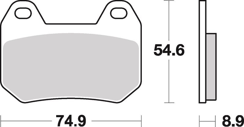Brembo Street Carbon Ceramic Brake pads - 07BB2507