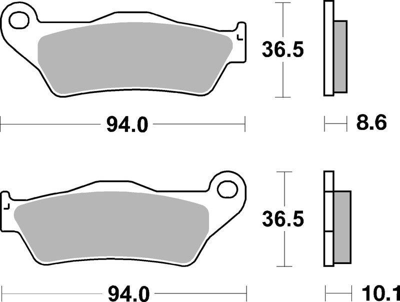 Brembo Street Sintered Metal Brake pads - 07BB28SP