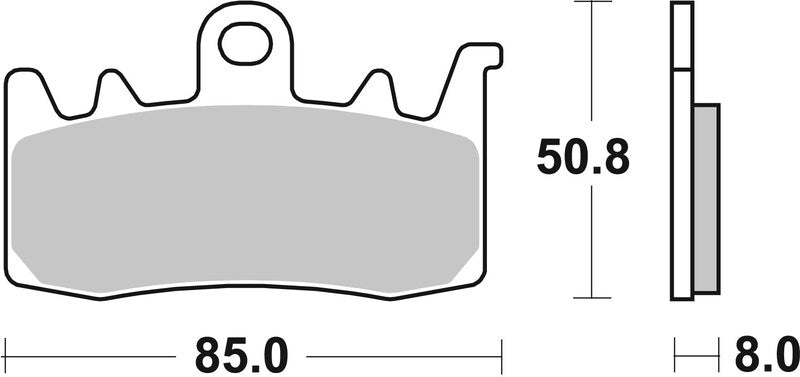Brembo Street Sintered Metal Brake pads - 07BB38SA