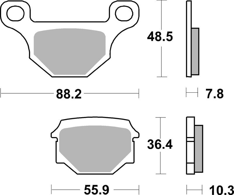 Brembo Street Carbon Ceramic Brake pads - 07GR09CC