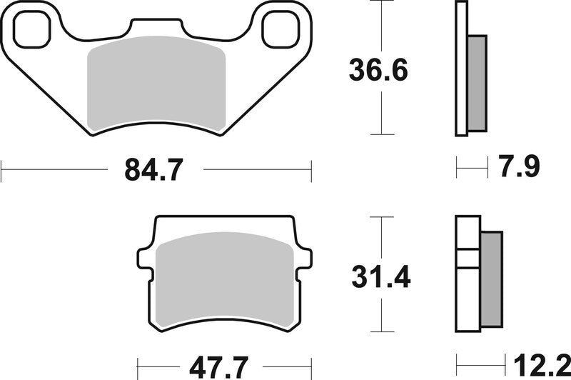 Brembo Street Carbon Ceramic Brake pads - 07GR11CC