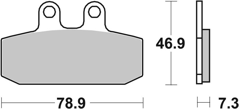 Brembo Street Carbon Ceramic Brake Pads - 07GR13CC