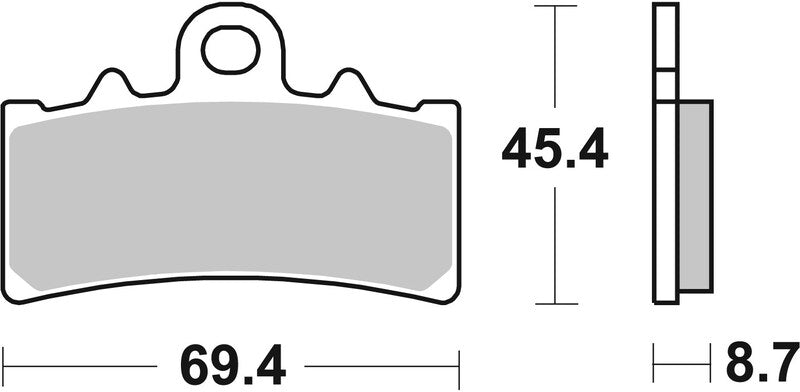 Brembo Street Carbon Ceramic Brake pads - 07GR18CC