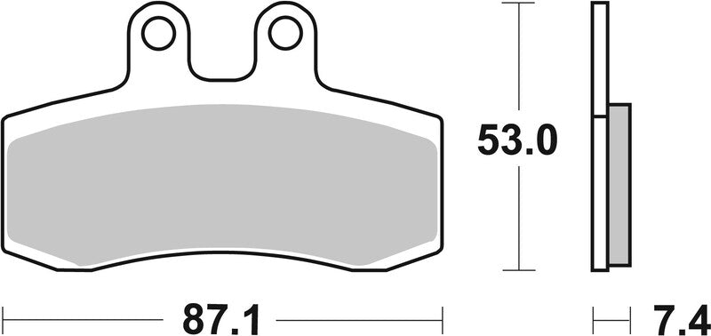 Brembo Street Carbon Ceramic Brake pads - 07GR2106