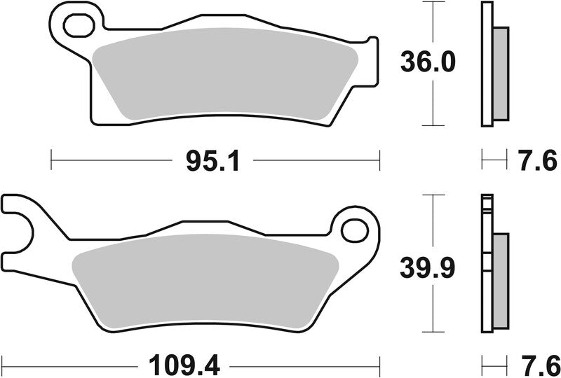 Brembo Off-Road Sintered Metal Brake pads - 07GR26SD