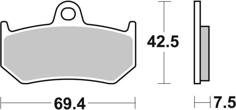BREMBO Street Sintermetall-Bremsbeläge - 07GR35SP