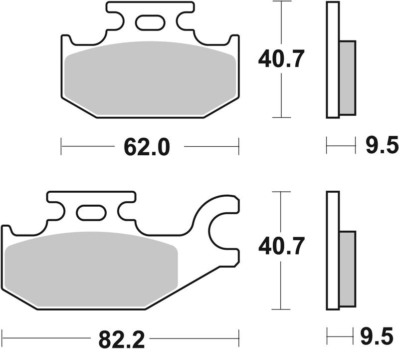 Brembo Off-Road Sintered Metal Brake pads - 07GR49SD