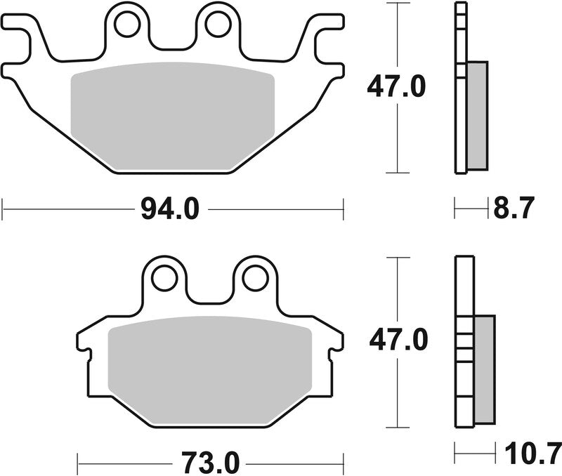 Brembo Off-Road Sintered Metal Brake pads - 07GR52SD