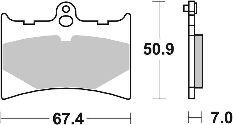 Brembo Street Carbon Ceramic Brake pads - 07GR5605