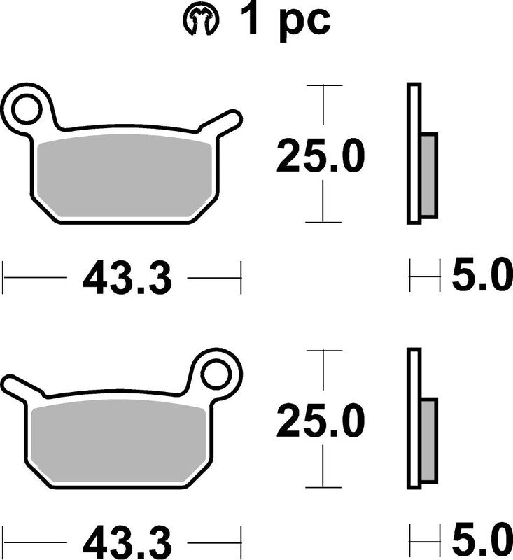 Brembo Off-Road Sintered Metal Brake pads - 07GR70SX