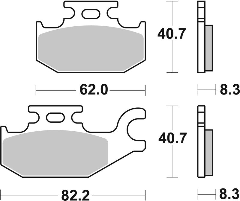 Brembo Off-Road Sintered Metal Brake pads - 07GR73SD