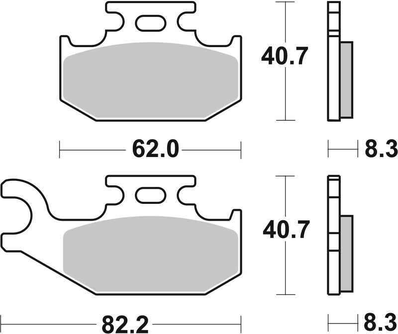 Brembo Off-Road Sintered Metal Brake pads - 07GR74SD