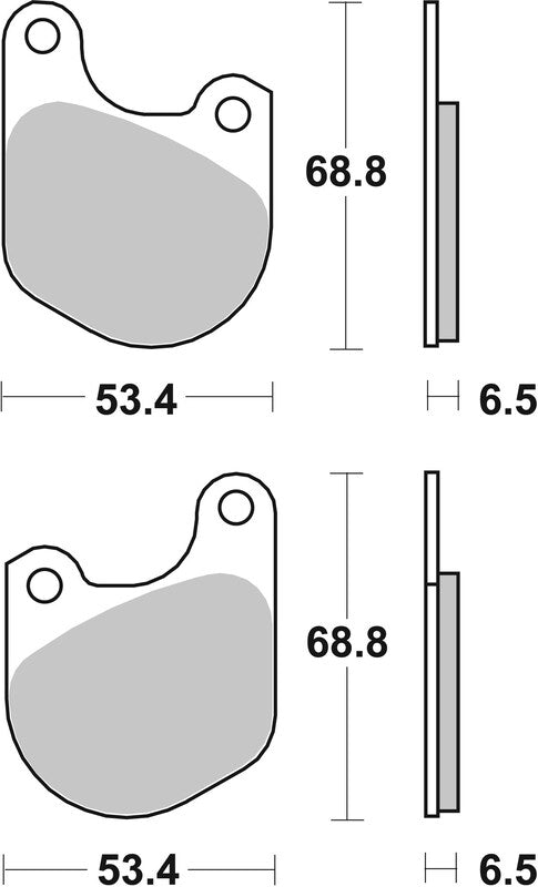 Brembo Street Carbon Ceramic Brake pads - 07HD0202